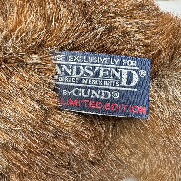 Gund Lands’ End Grizzly Grabinski Rugby Bear Plush 1994 w/ Original Box Vtg - Picture 12 of 13